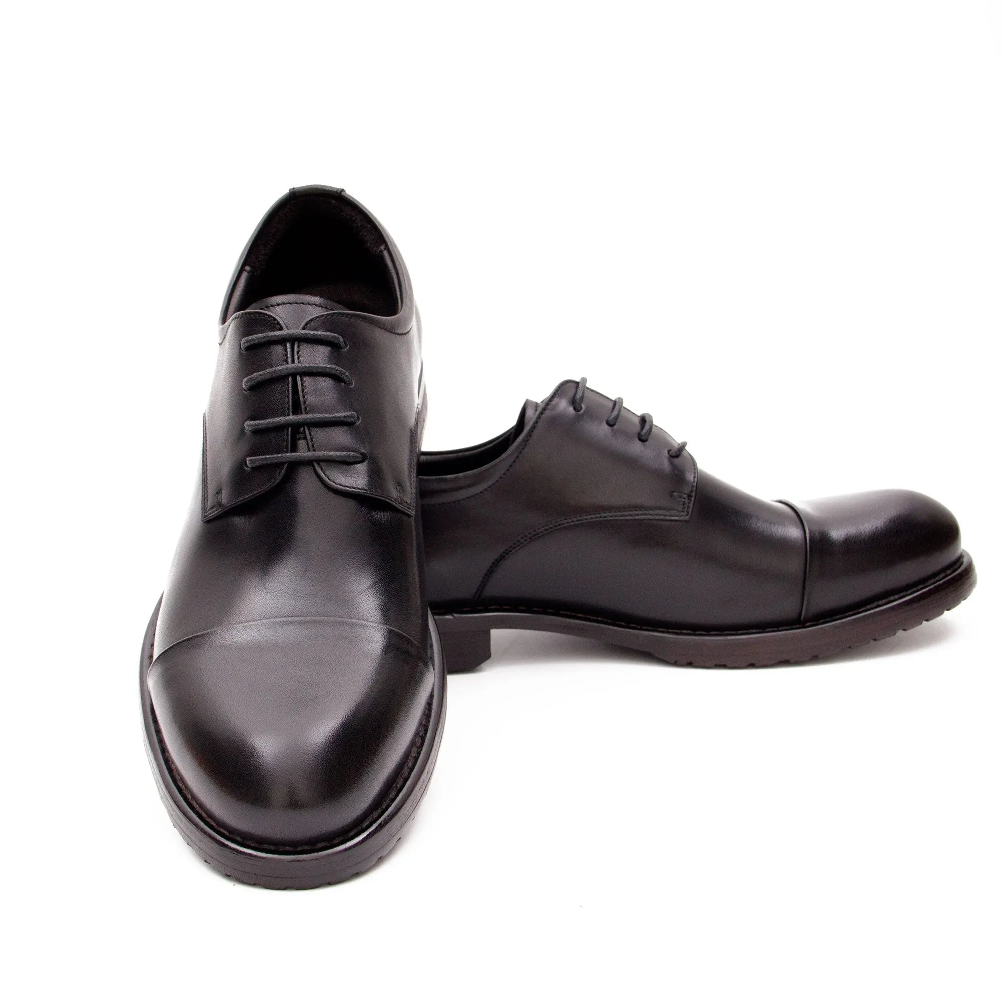 Hand Washed Leather Derby Shoes 9165-3 - Divinch