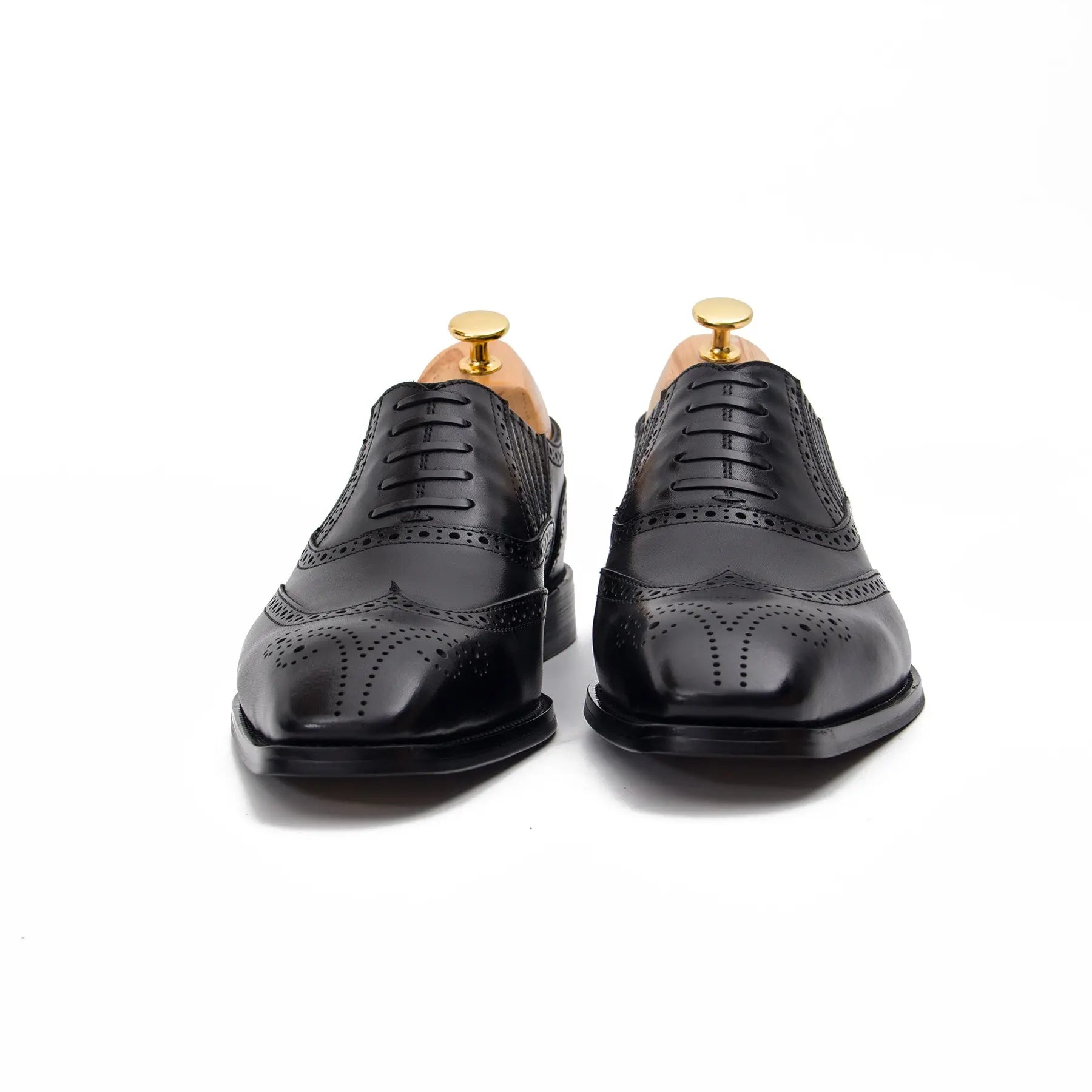 Black  wingtip dress shoes - Divinch