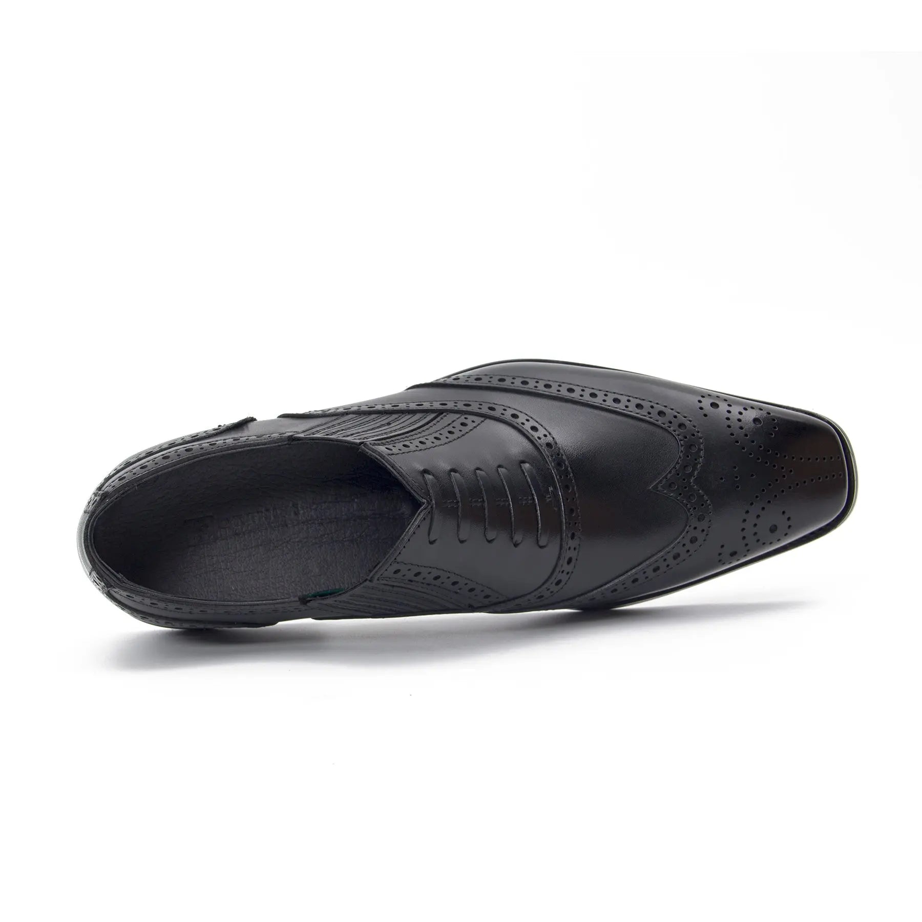 Black wingtip dress shoes - Divinch