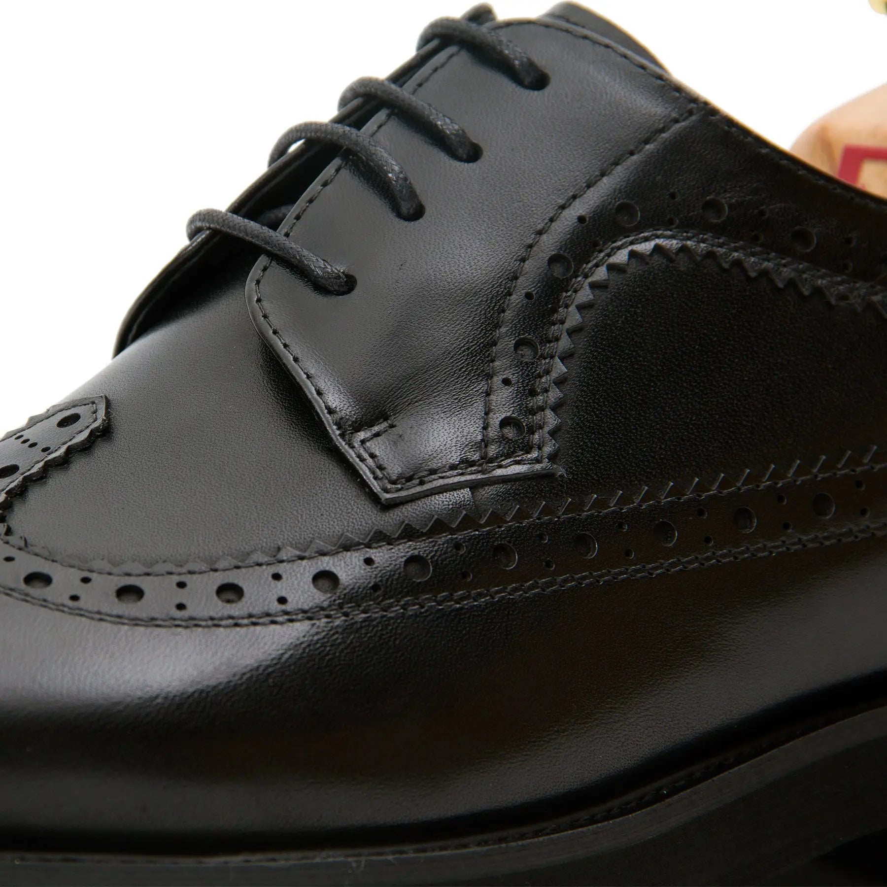 Men's Black brogue leather dress shoes - Divinch