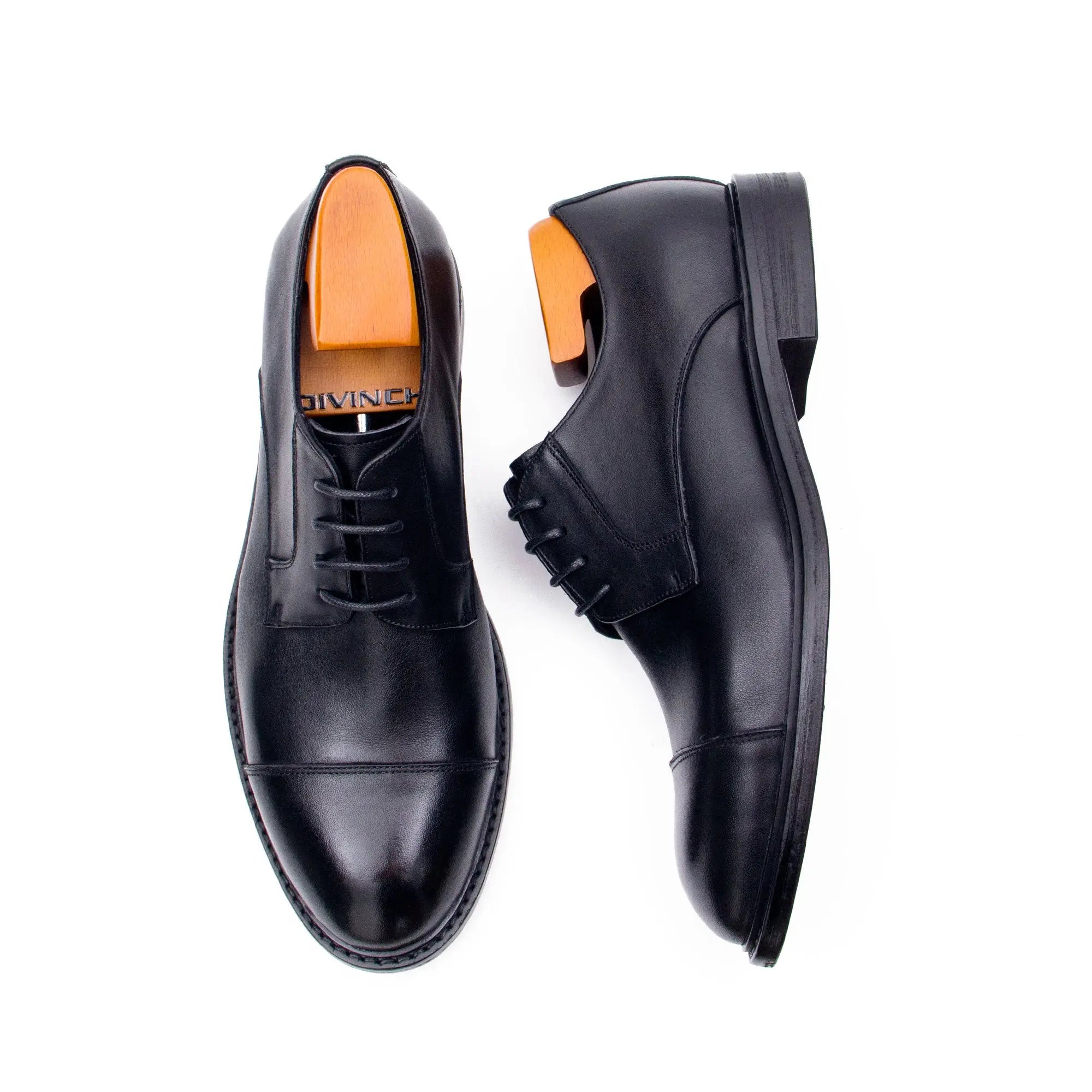 Hand Wash Leather Derby Shoes 668-21 - Divinch