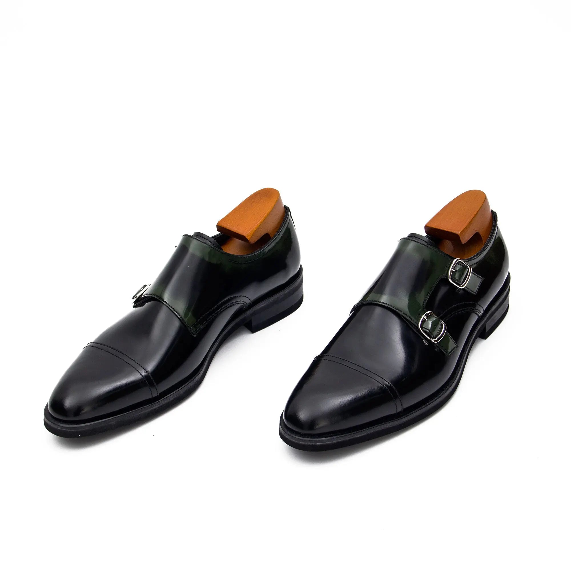 Goodyear handmade genuine leather outsole Monk shoes 63518610 - Divinch