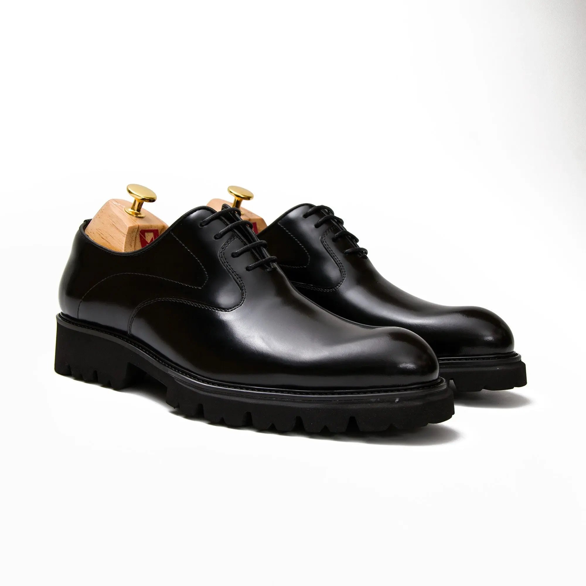 Patent leather derby shoes D96125 - Divinch