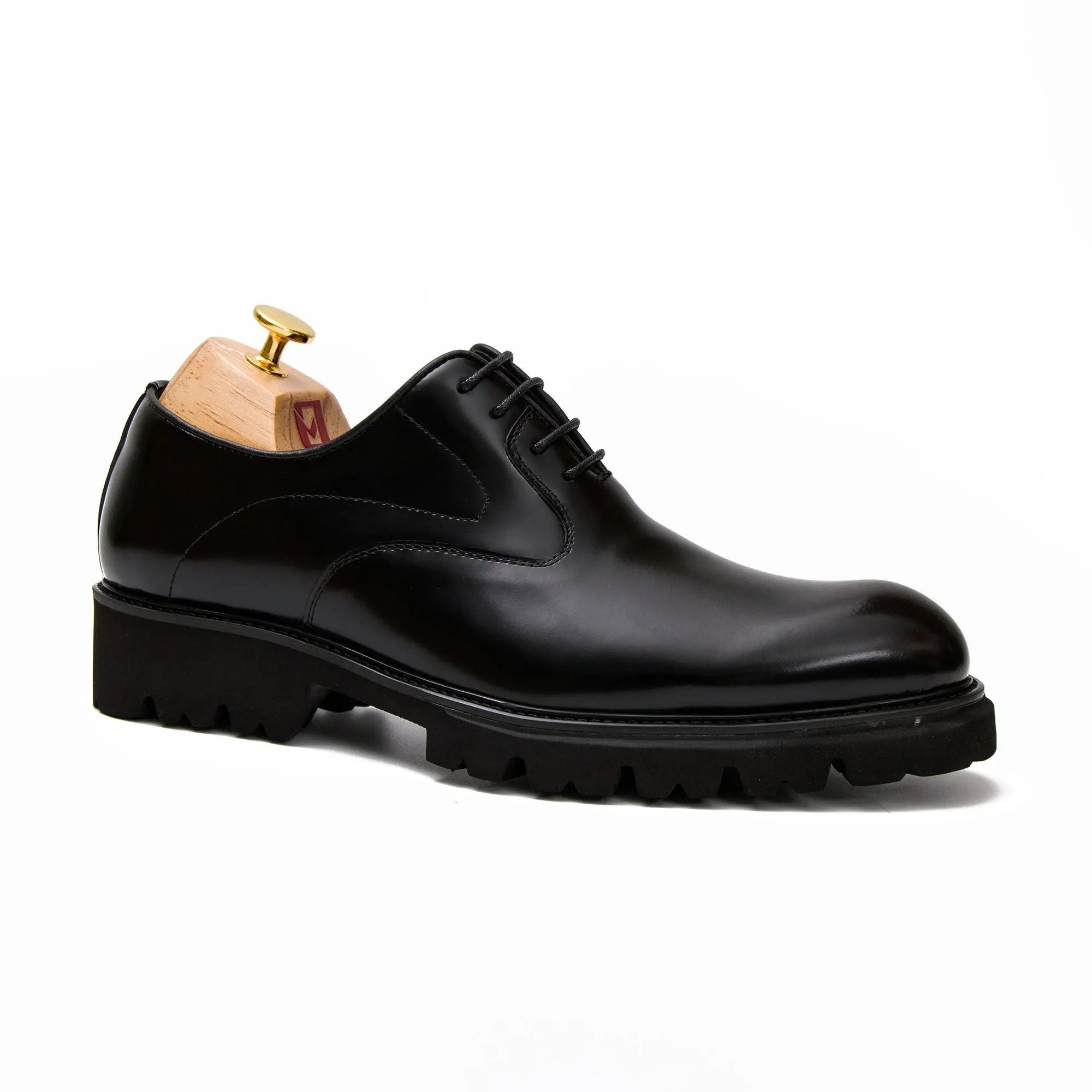 Patent leather derby shoes D96125 - Divinch