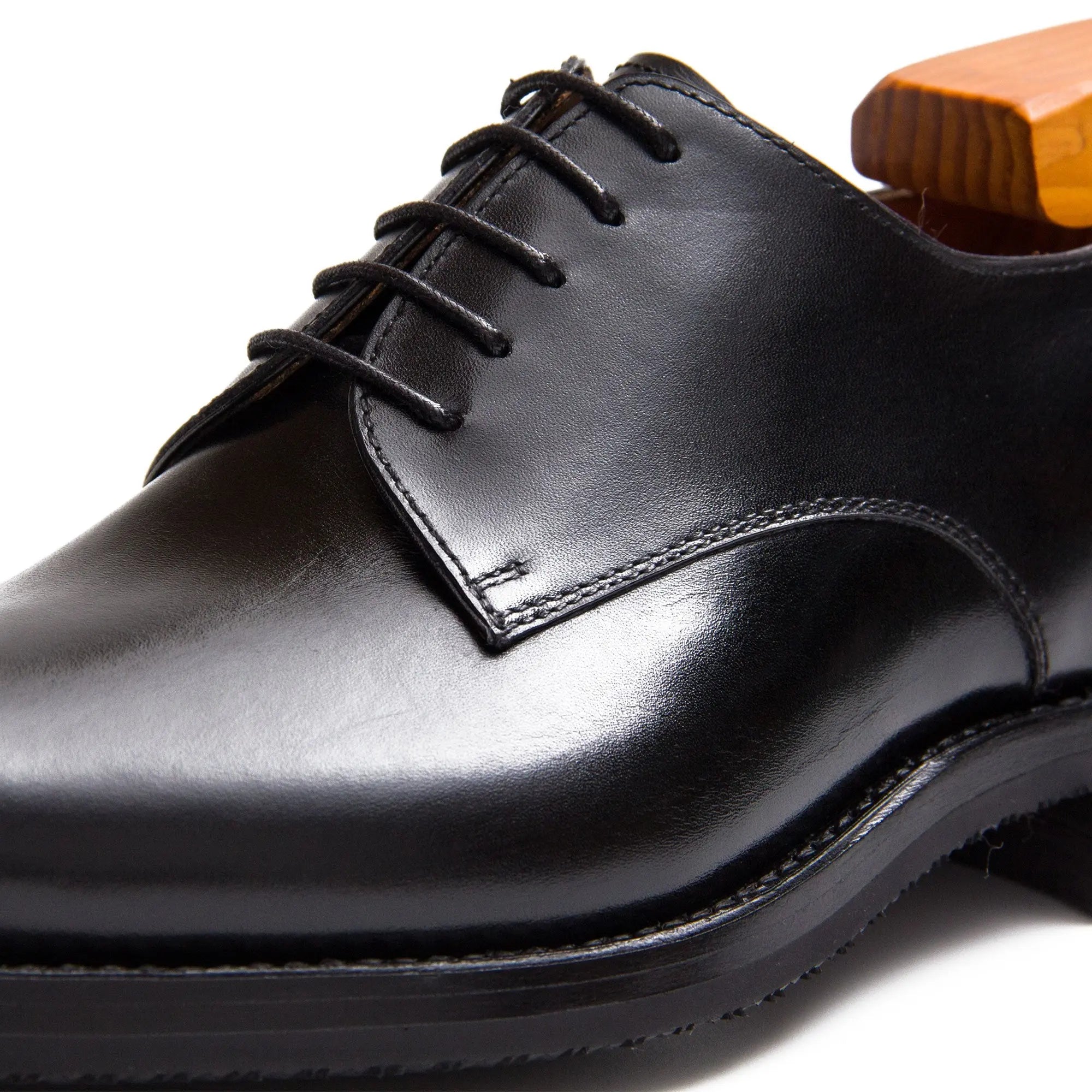 Goodyear handmade genuine leather outsole derby shoes - Divinch