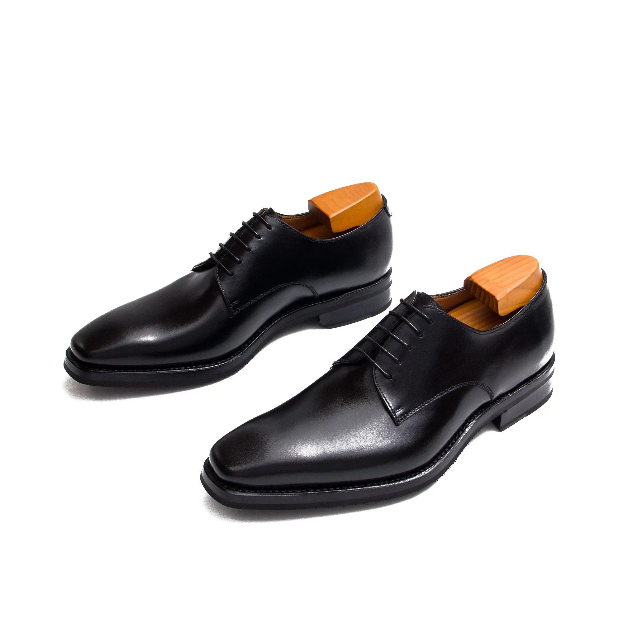 Goodyear handmade genuine leather outsole derby shoes - Divinch