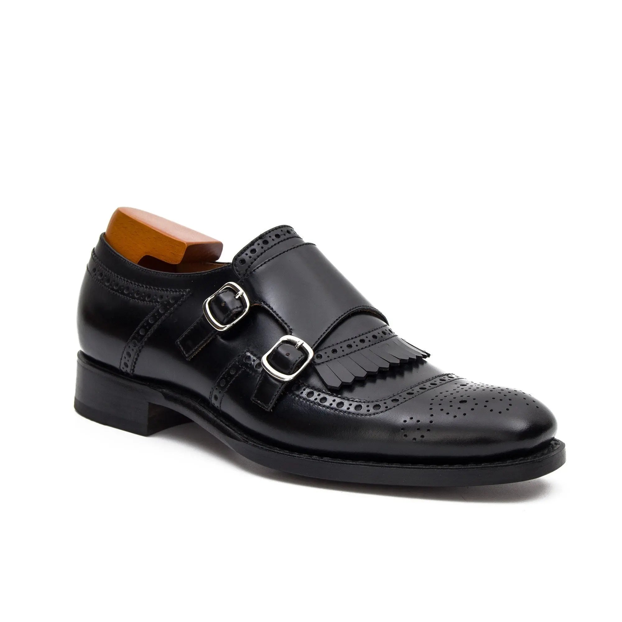 Goodyear calfskin brogue MONK shoes 190711930 - Divinch