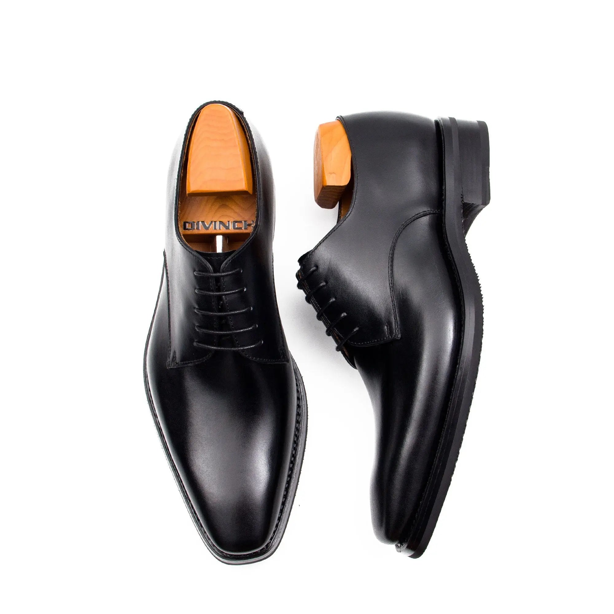 Goodyear handmade genuine leather outsole derby shoes - Divinch