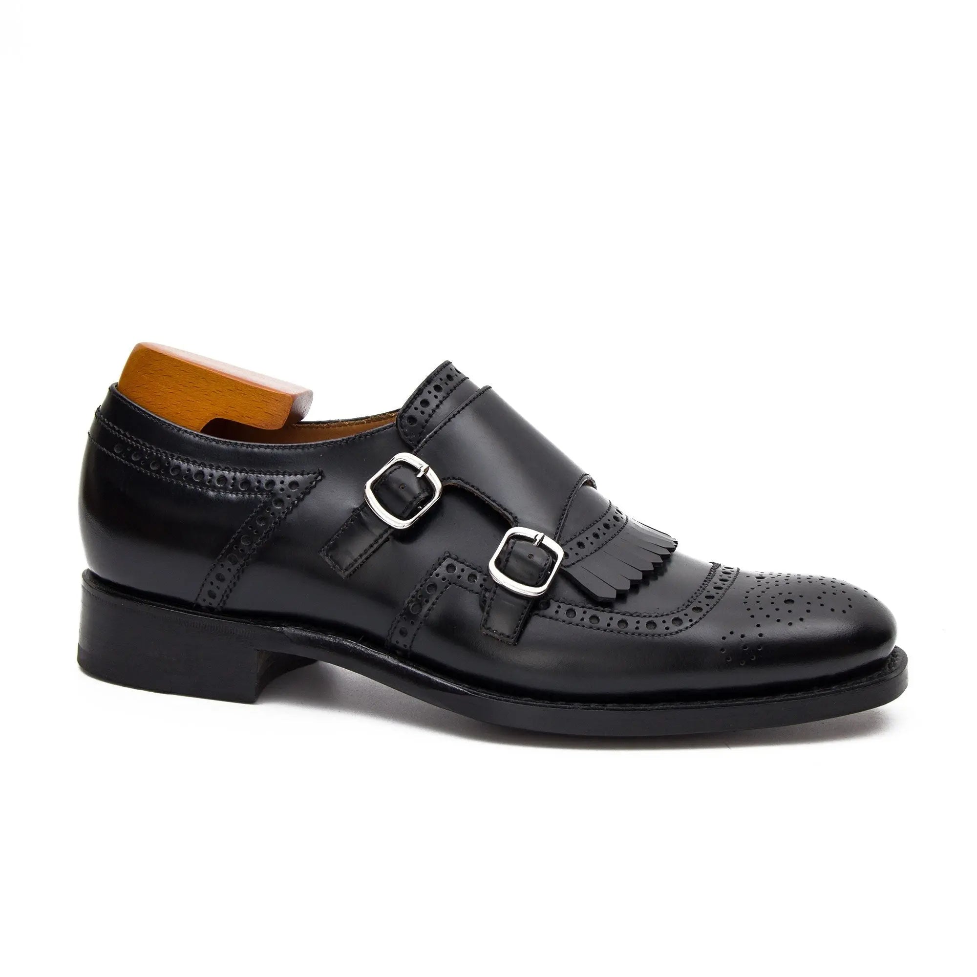 Goodyear calfskin brogue MONK shoes 190711930 - Divinch