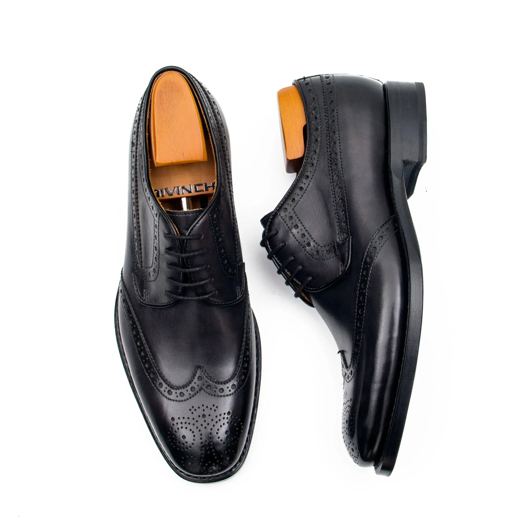 Goodyear calfskin brogue derby shoes 20571930 - Divinch