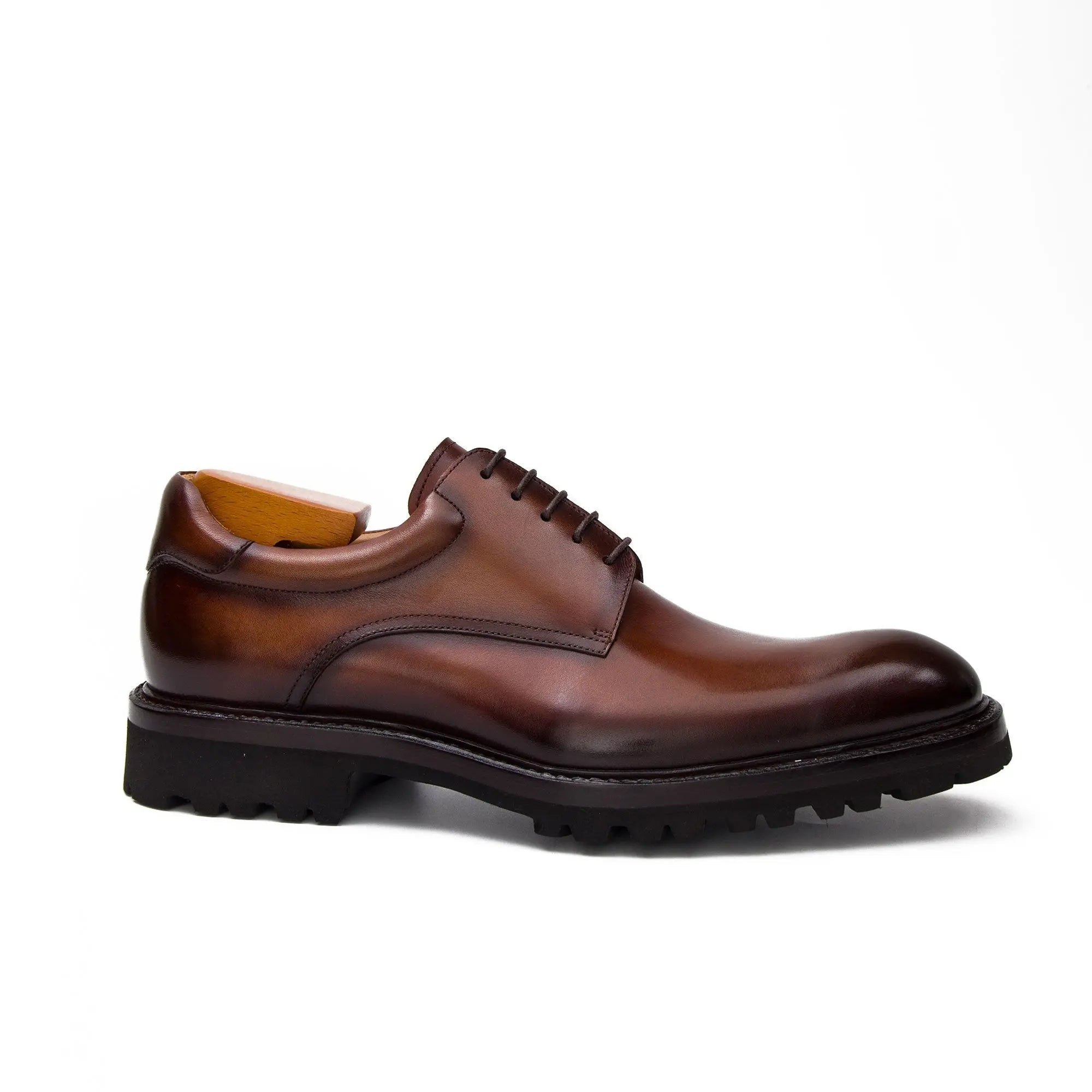 Thick-soled handmade derby shoes 23231233 - Divinch