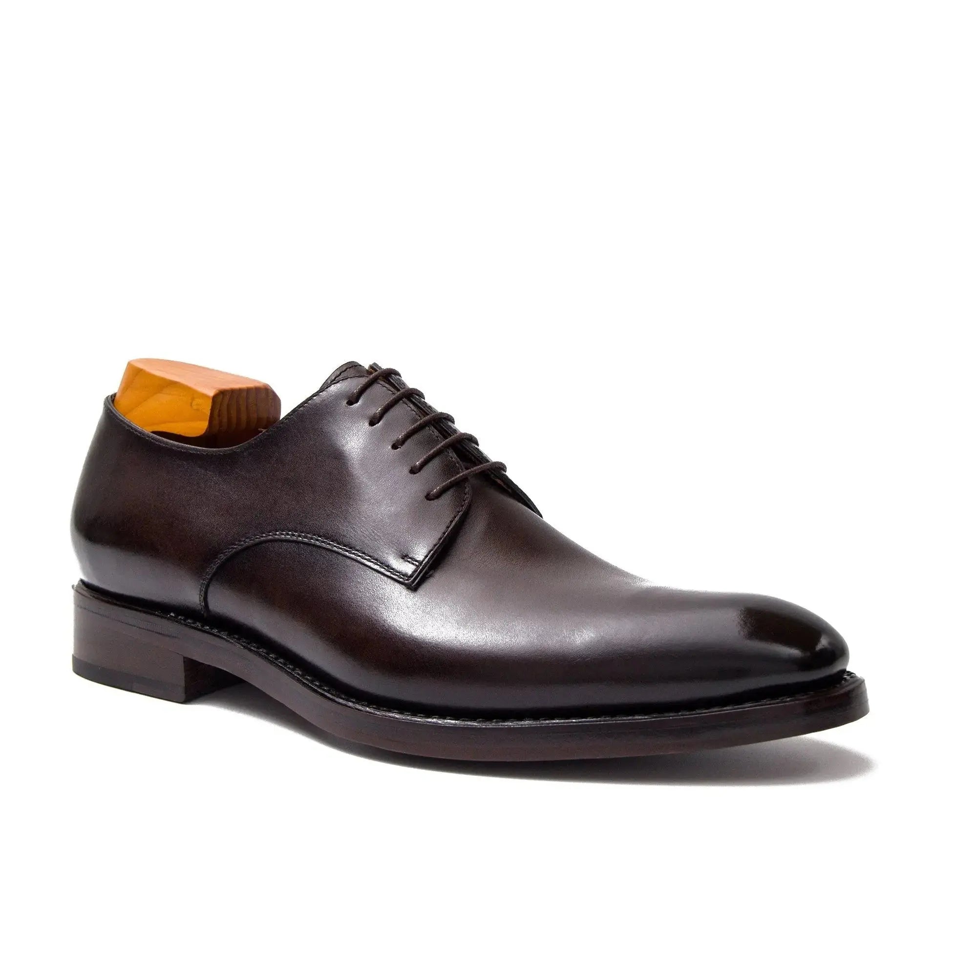 Goodyear handmade genuine leather outsole derby shoes - Divinch