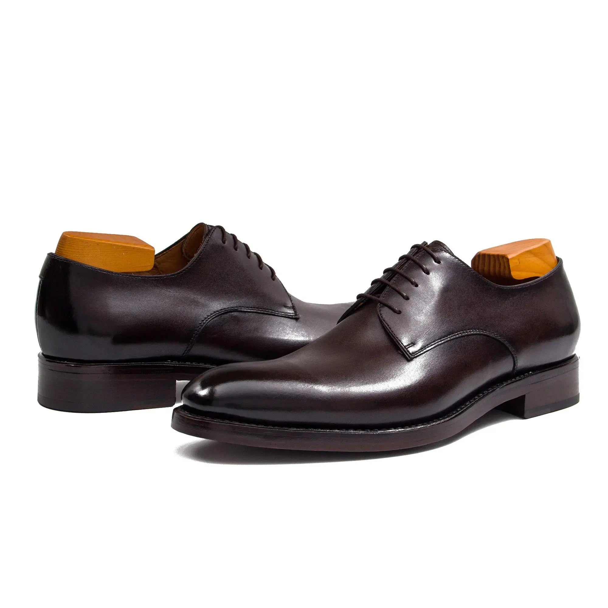 Goodyear handmade genuine leather outsole derby shoes - Divinch