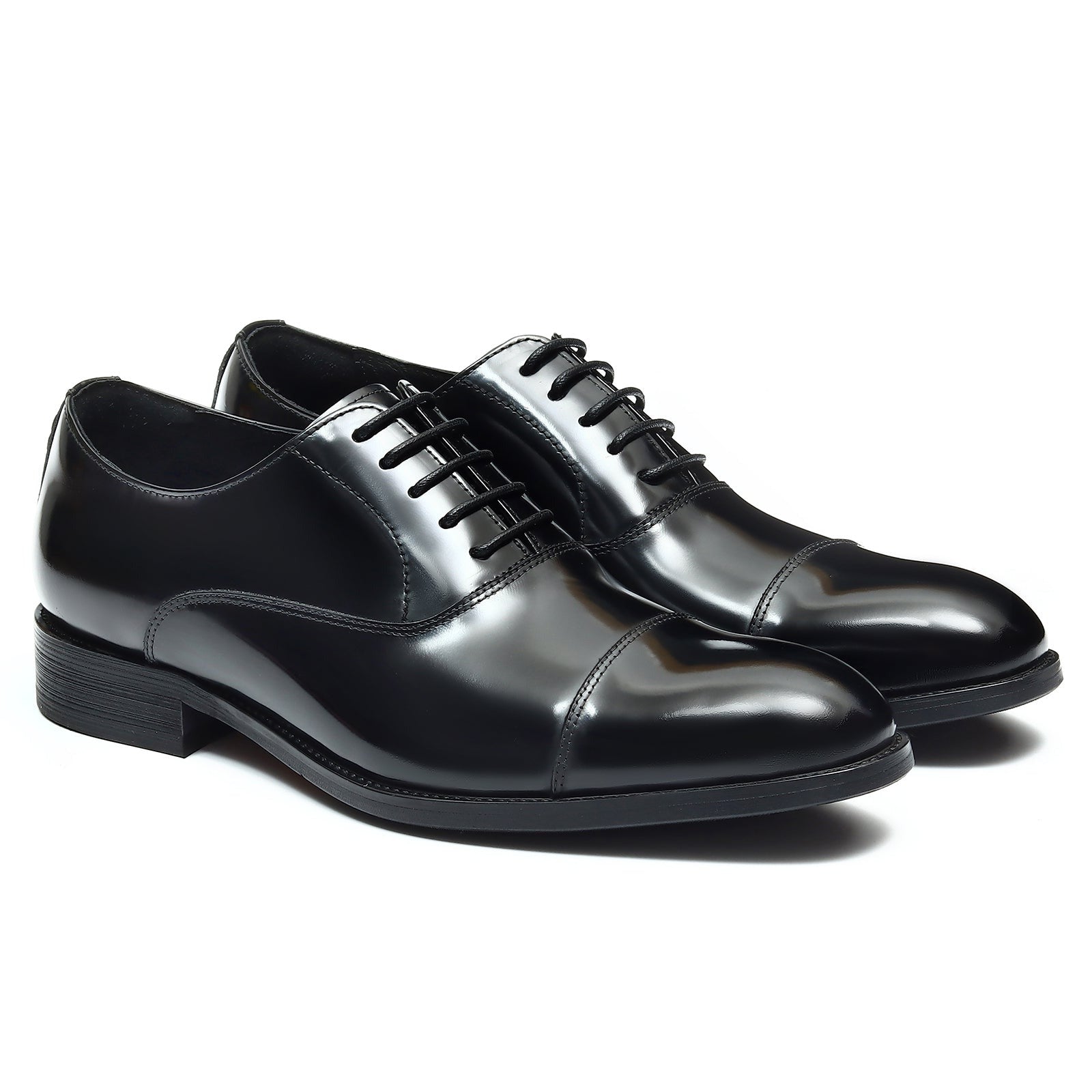 Triple joint oxford shoes D23559 Black - Divinch