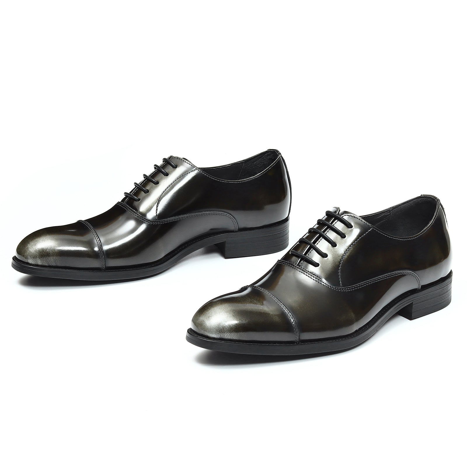 Triple joint oxford shoes D23559 Black - Divinch