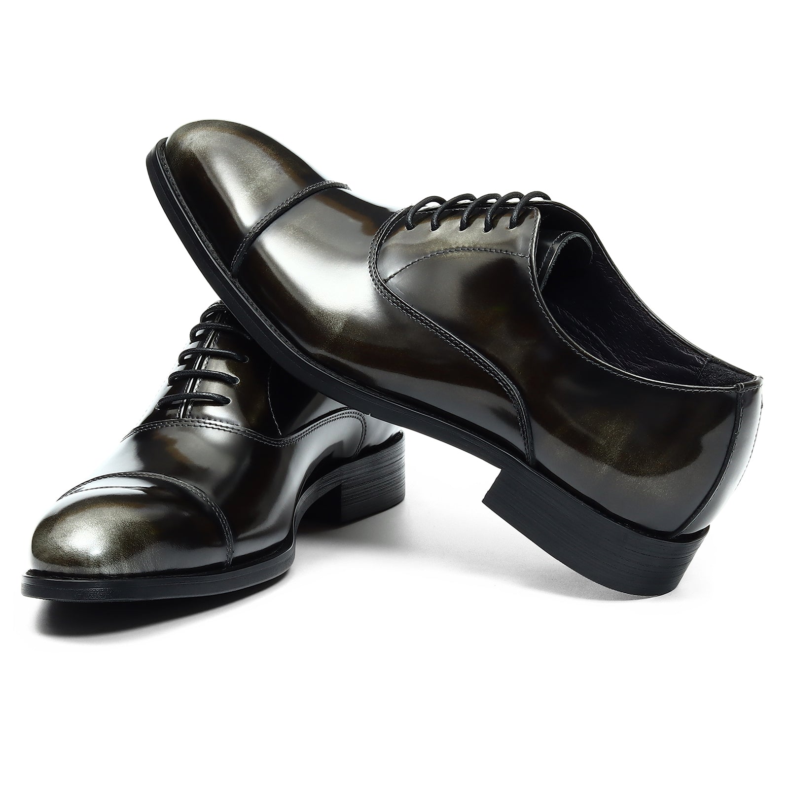 Triple joint oxford shoes D23559 Black - Divinch