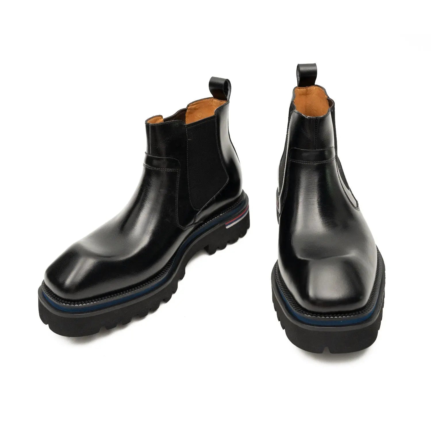 Luxury Black Leather Chelsea Boots DIVINCH