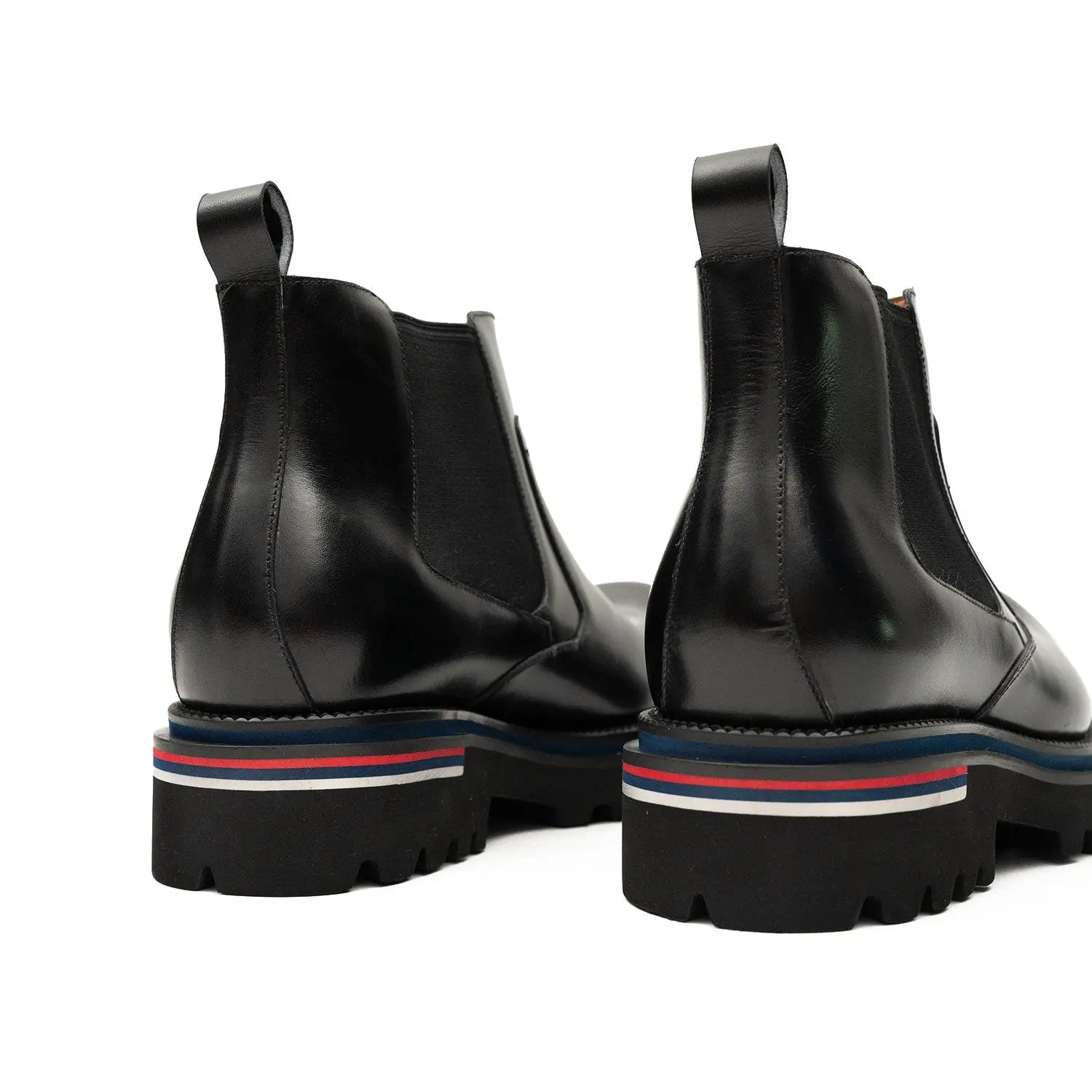 Luxury Black Leather Chelsea Boots DIVINCH