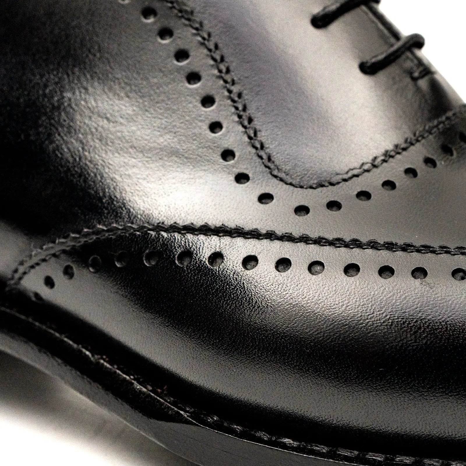 Men's Black Brogue Oxford Shoes DIVINCH