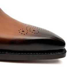 Men's Brown Medallion Oxford Shoes DIVINCH