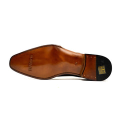 Men's Brown Medallion Oxford Shoes DIVINCH