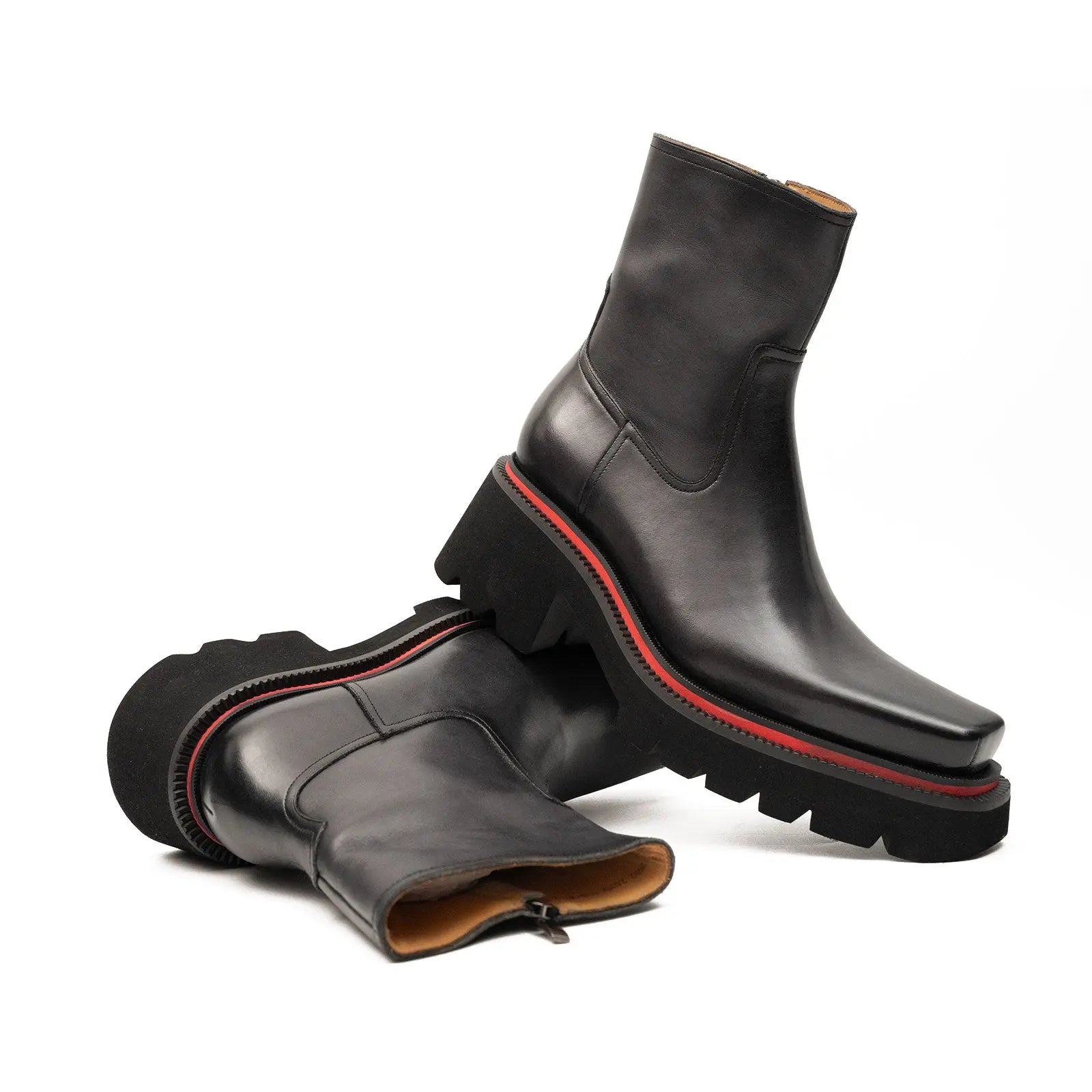 Men's Calfskin Thick - Sole Chelsea Boots DIVINCH
