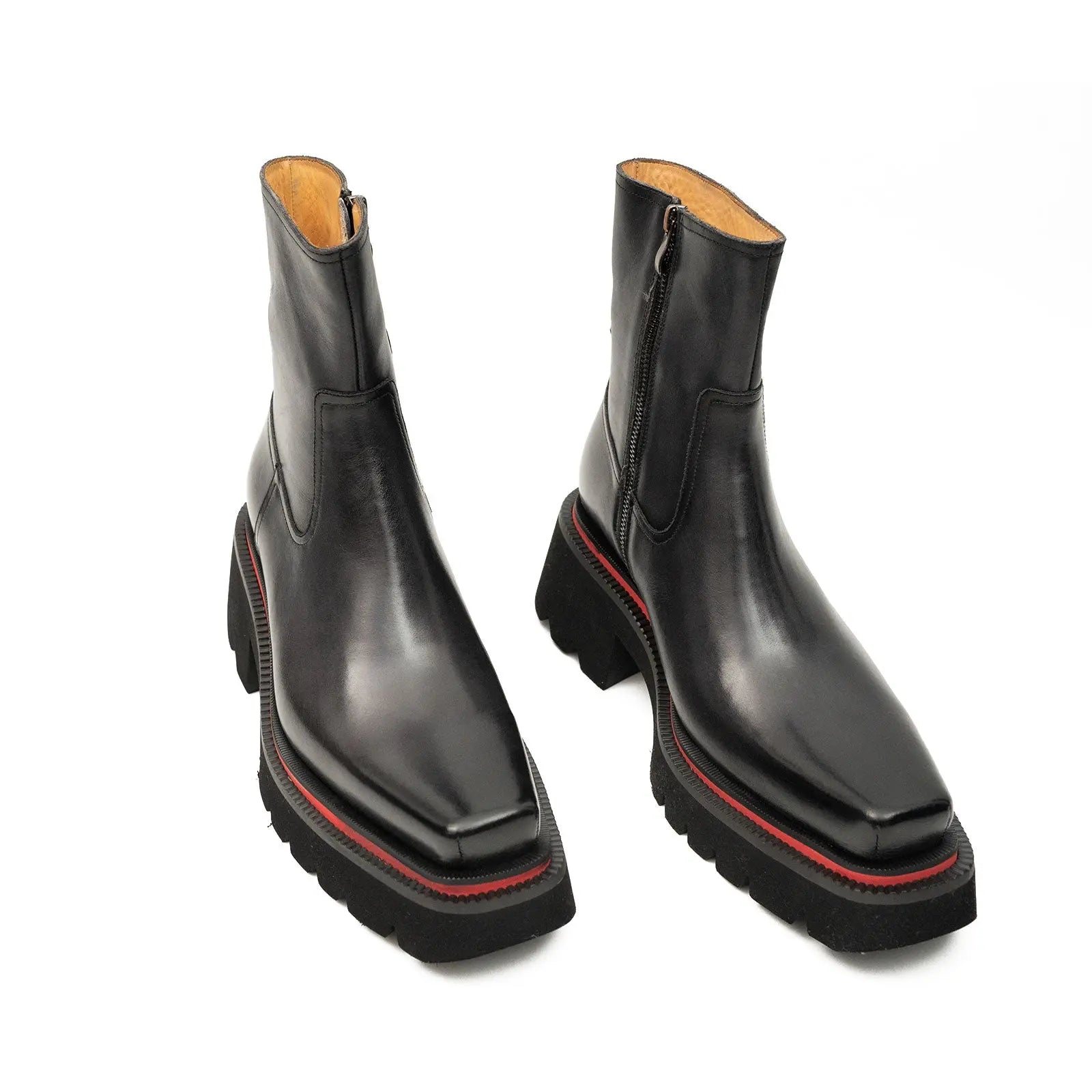 Men's Calfskin Thick - Sole Chelsea Boots DIVINCH