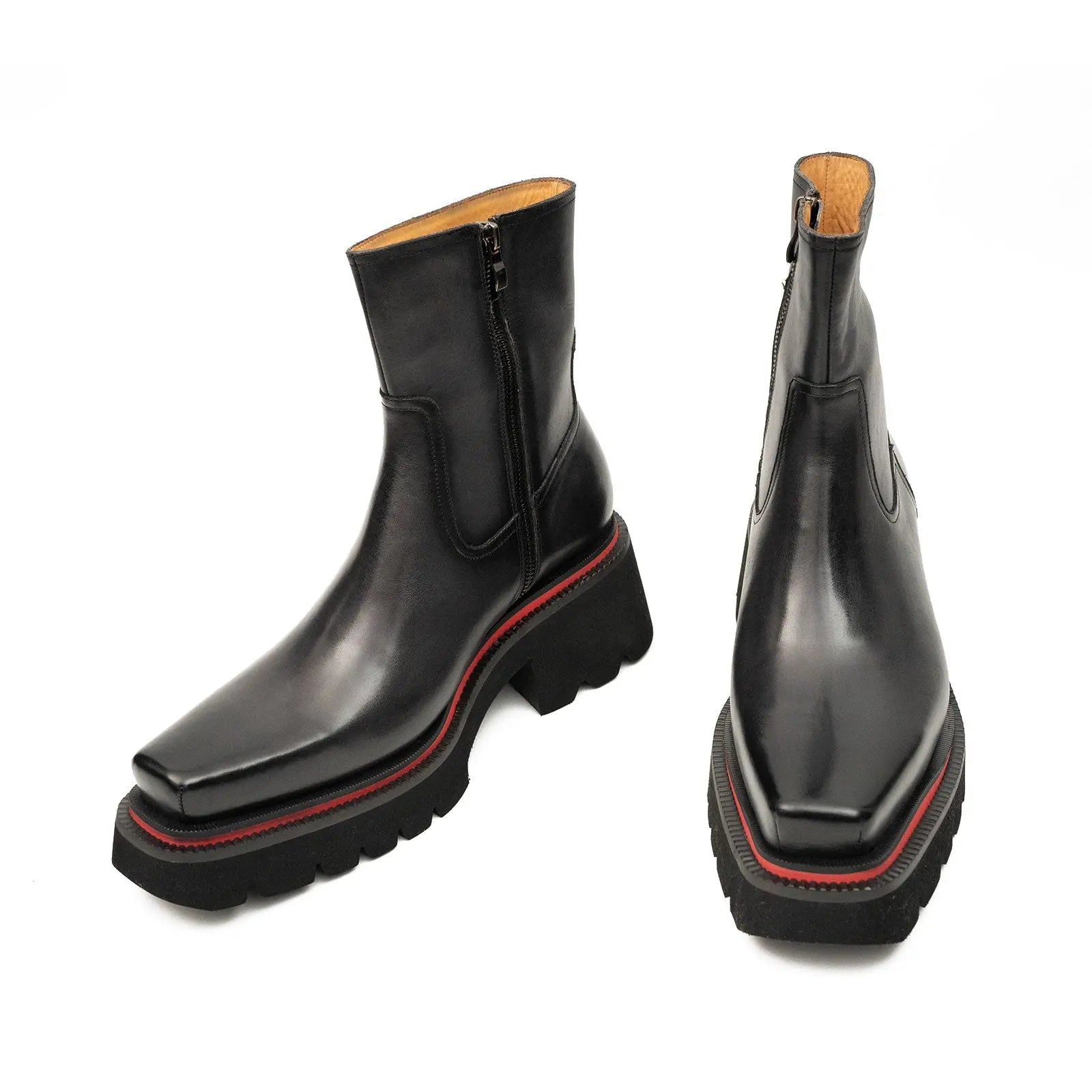 Men's Calfskin Thick - Sole Chelsea Boots DIVINCH