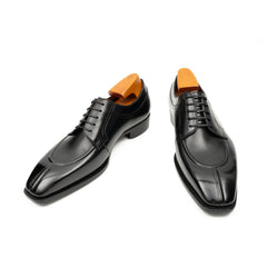 Men's Goodyear Welted Italian Calfskin Dress Shoes Black Divinch