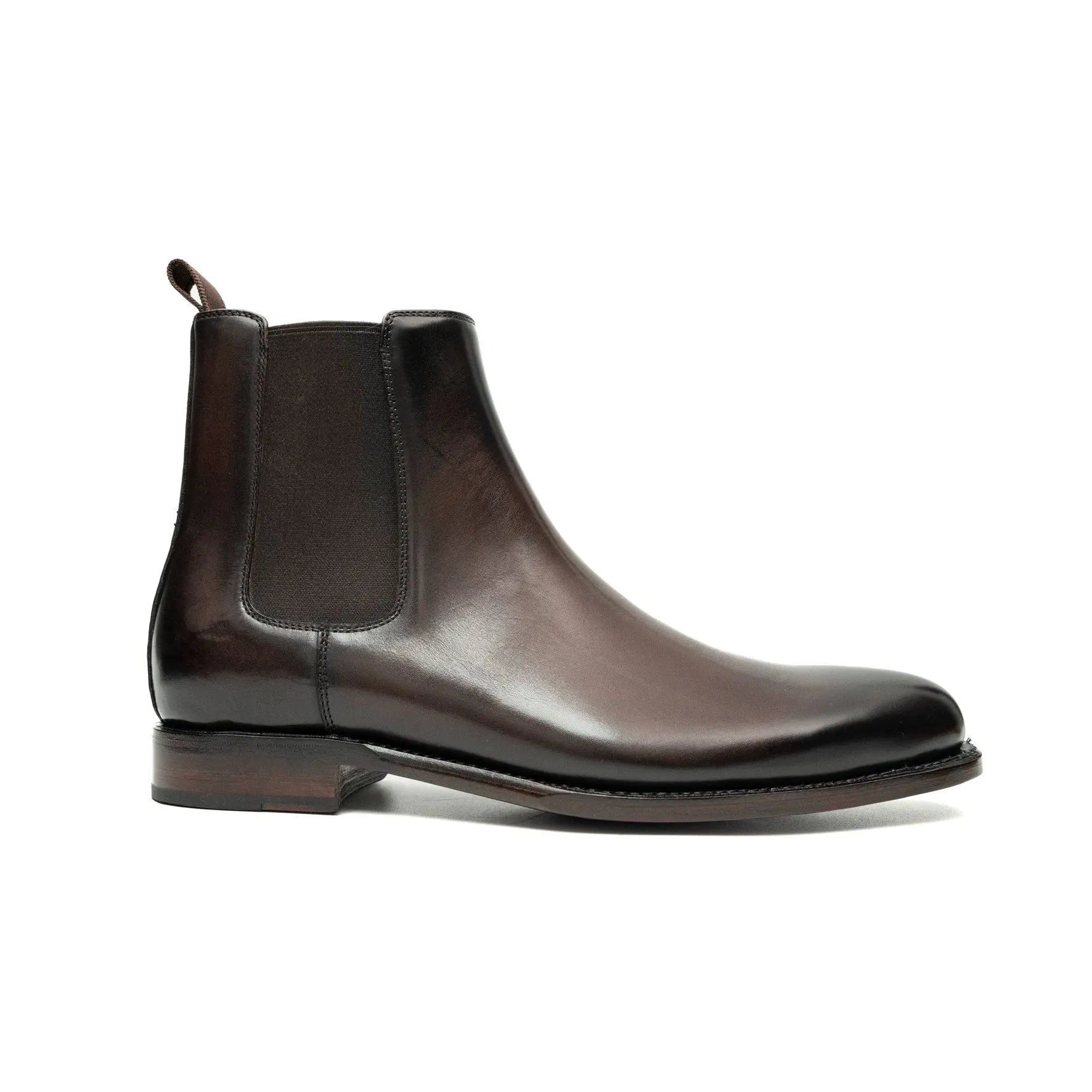 Stivali Chelsea marroni per uomo, con cucitura Goodyear