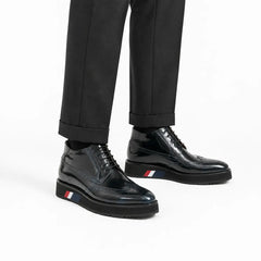 Midnight Blue Platform Derby