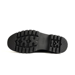 Midnight Blue Polished Moc-Toe Derby Divinch