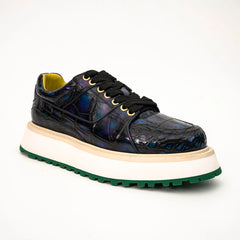 Midnight Crocodile Platform Sneaker DIVINCH