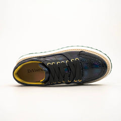 Midnight Crocodile Platform Sneaker DIVINCH