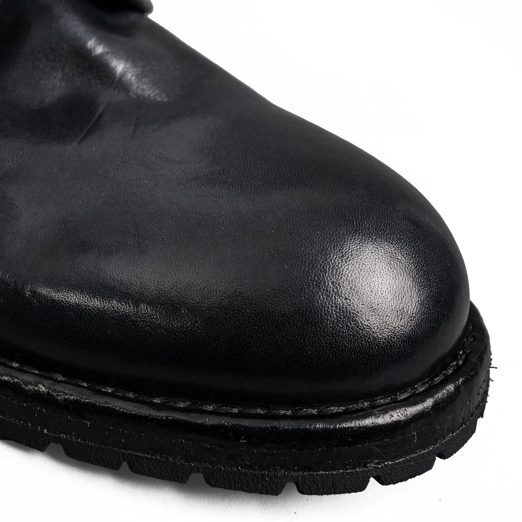 Midnight Navy Washed Leather Derby Shoes