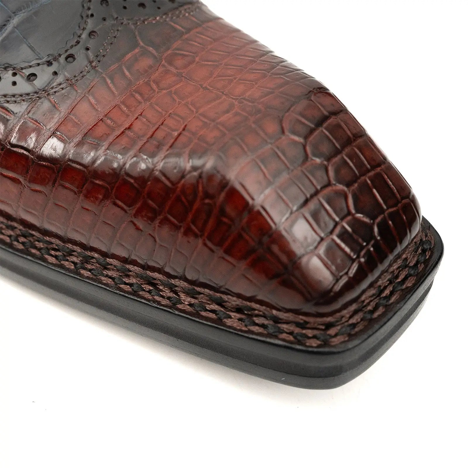 Nile Croc Buckle Wingtip Derby DIVINCH