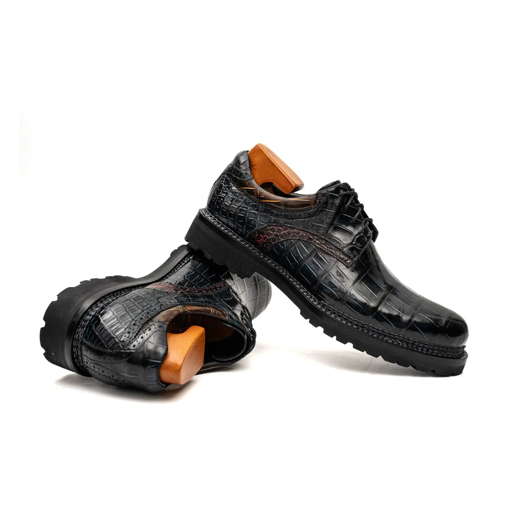 Nile Croc Norwegian Welt Vibram Derbies DIVINCH