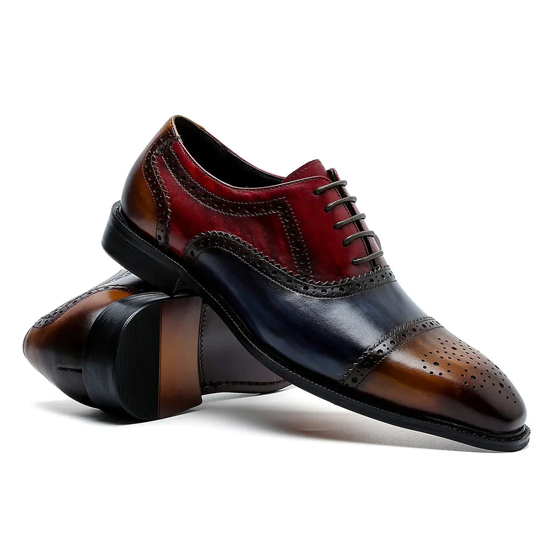 Oxford brogue leather shoes - Divinch