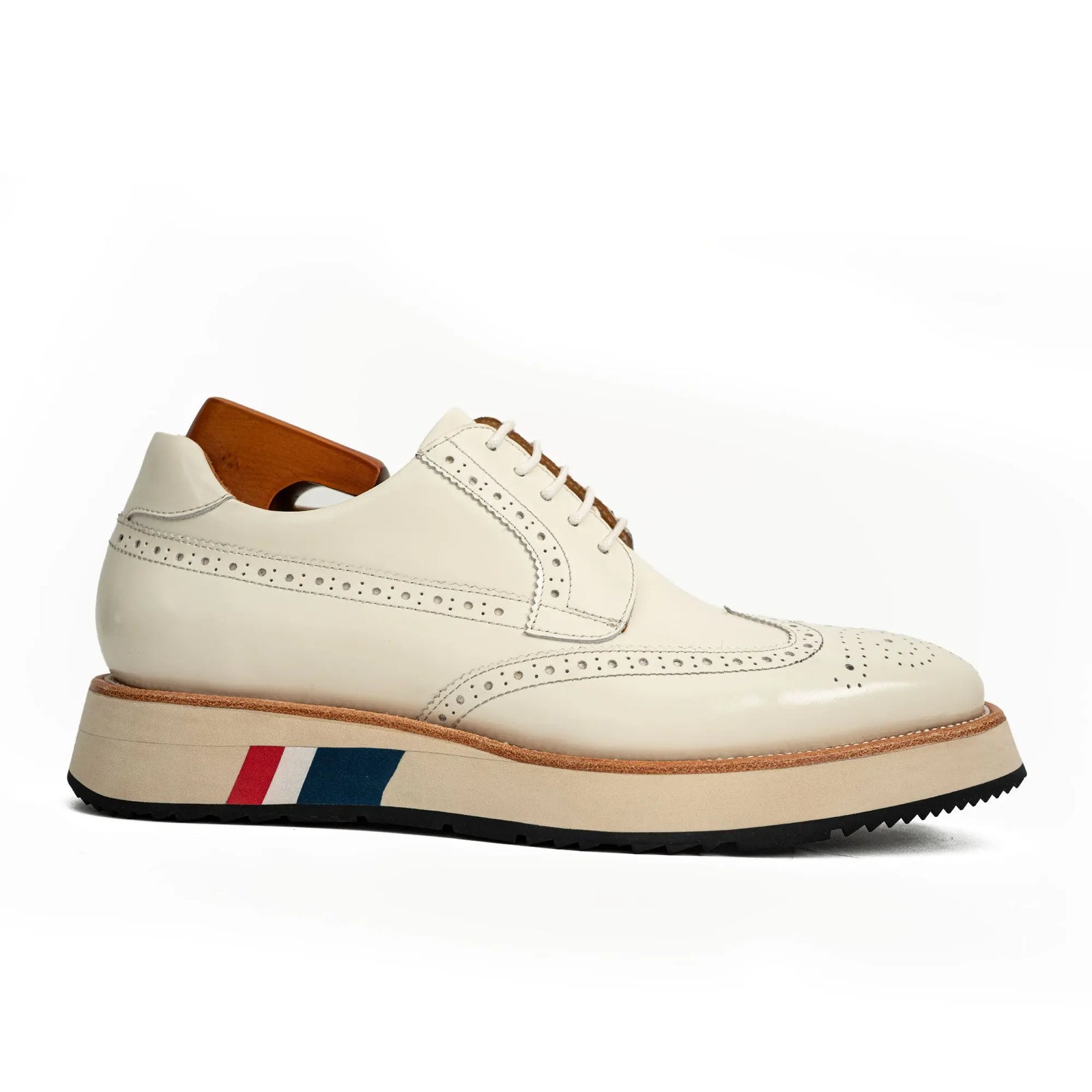 Off-White Brogues with Striped Sole Divinch