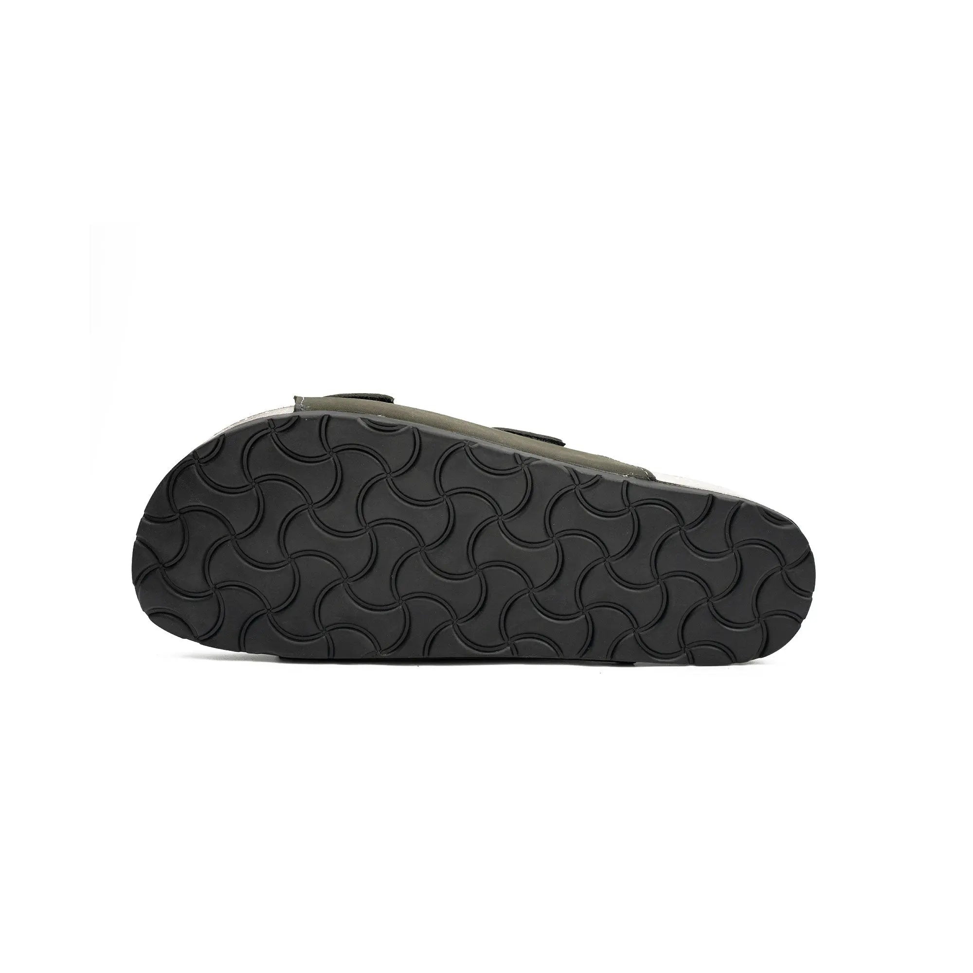Olive Green Double - Strap Slides DIVINCH