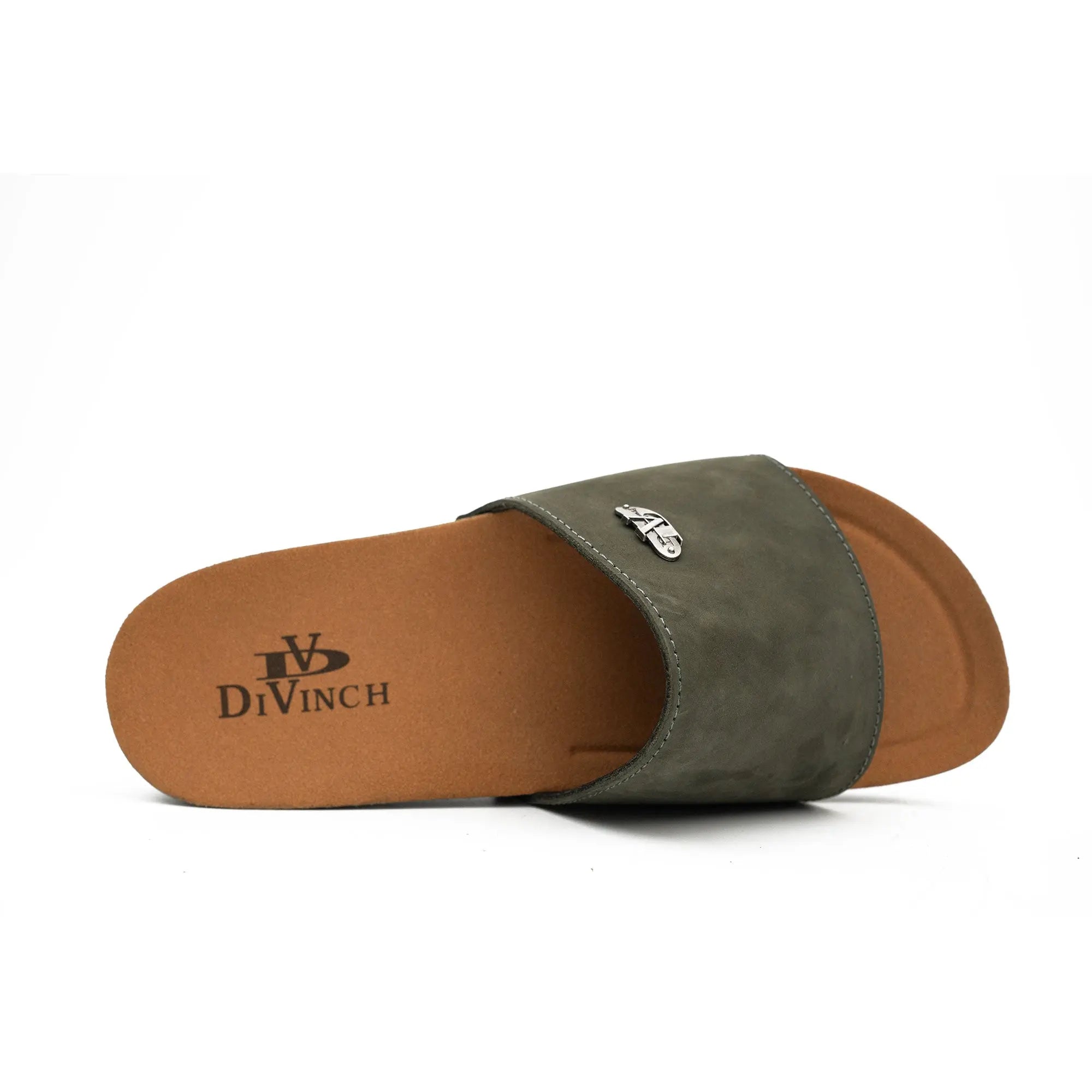 Olive Green Single - Strap Slides DIVINCH
