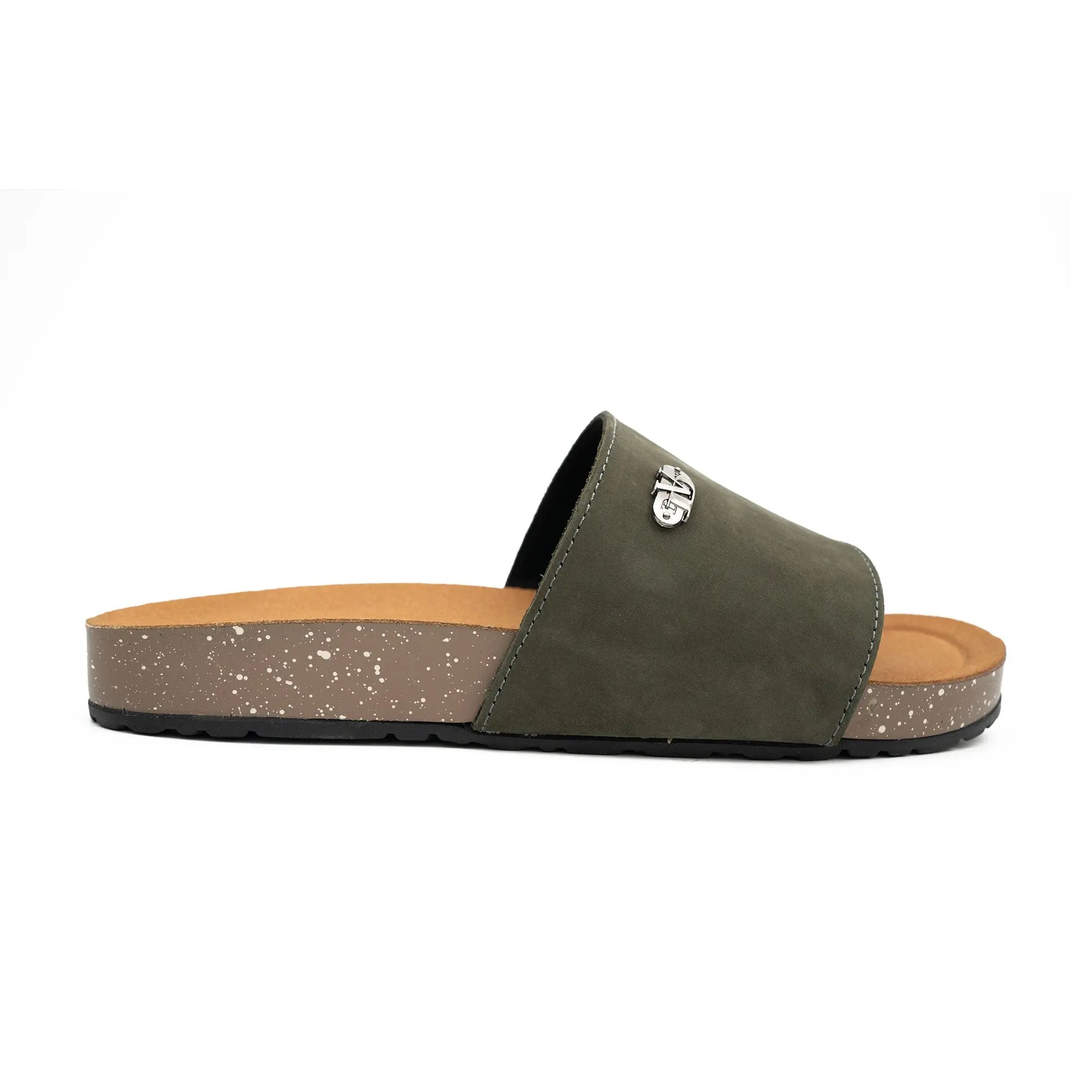 Olive Green Single - Strap Slides DIVINCH