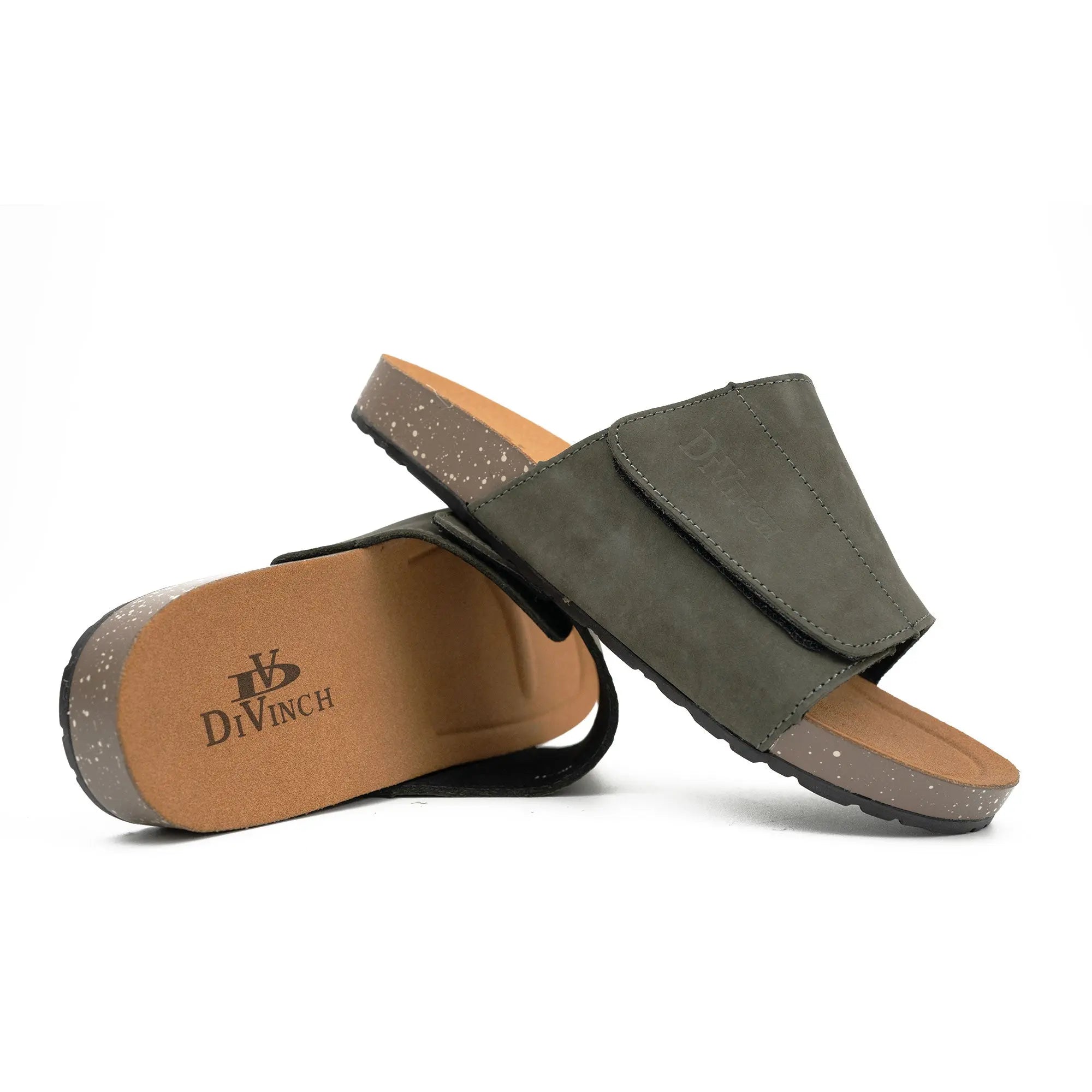 Olive Green Single - Strap Slides DIVINCH
