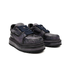 Shadow-Grey-Straußen-Platform-Sneaker