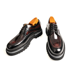 Oxblood Polished Moc-Toe Lug Derby Divinch