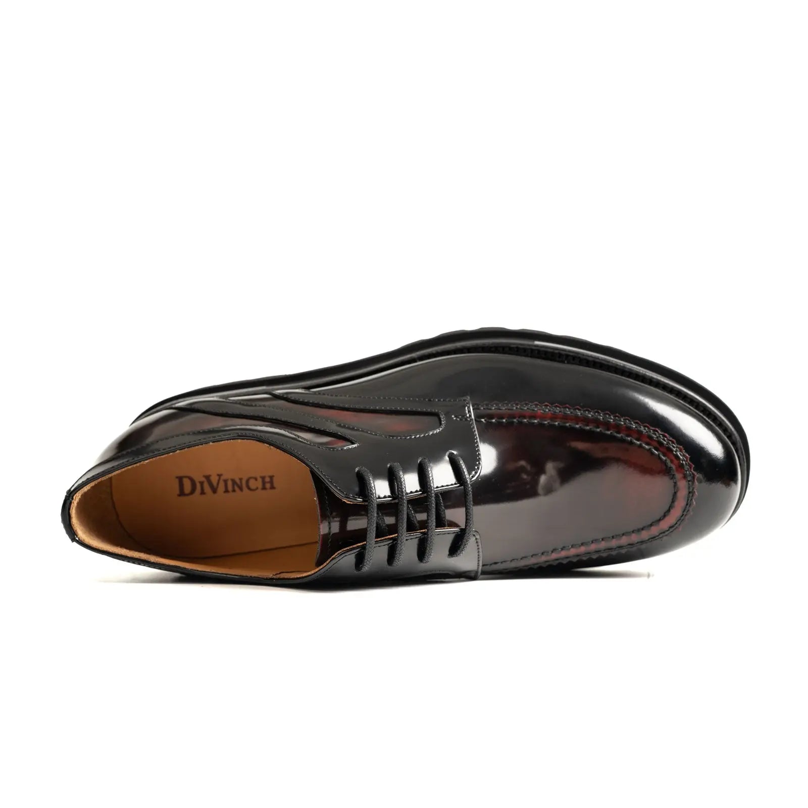 Oxblood Polished Moc-Toe Lug Derby Divinch