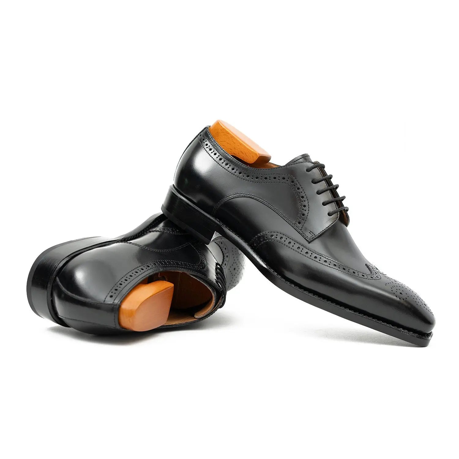 Patent leather goodyear welt dress shoes Black Divinch