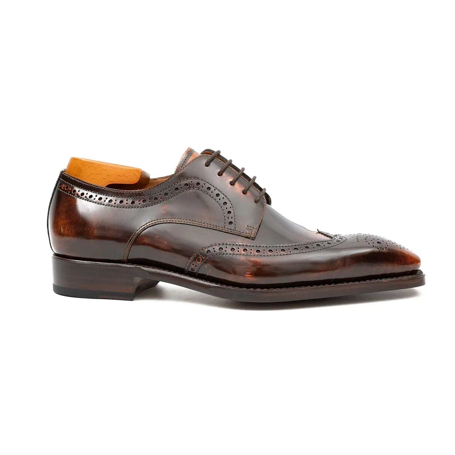 Patent leather goodyear welt dress shoes Brown Divinch