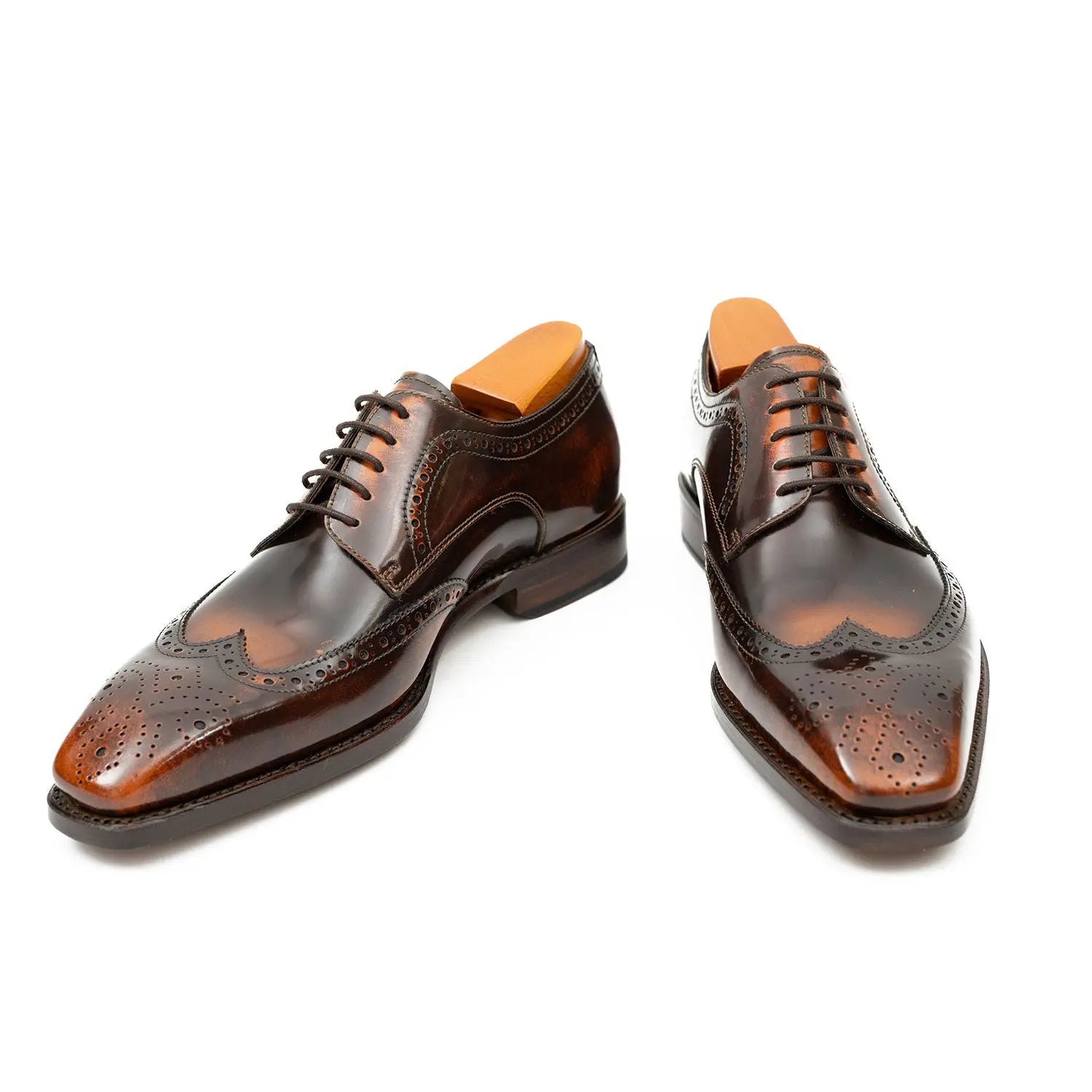Patent leather goodyear welt dress shoes Brown Divinch
