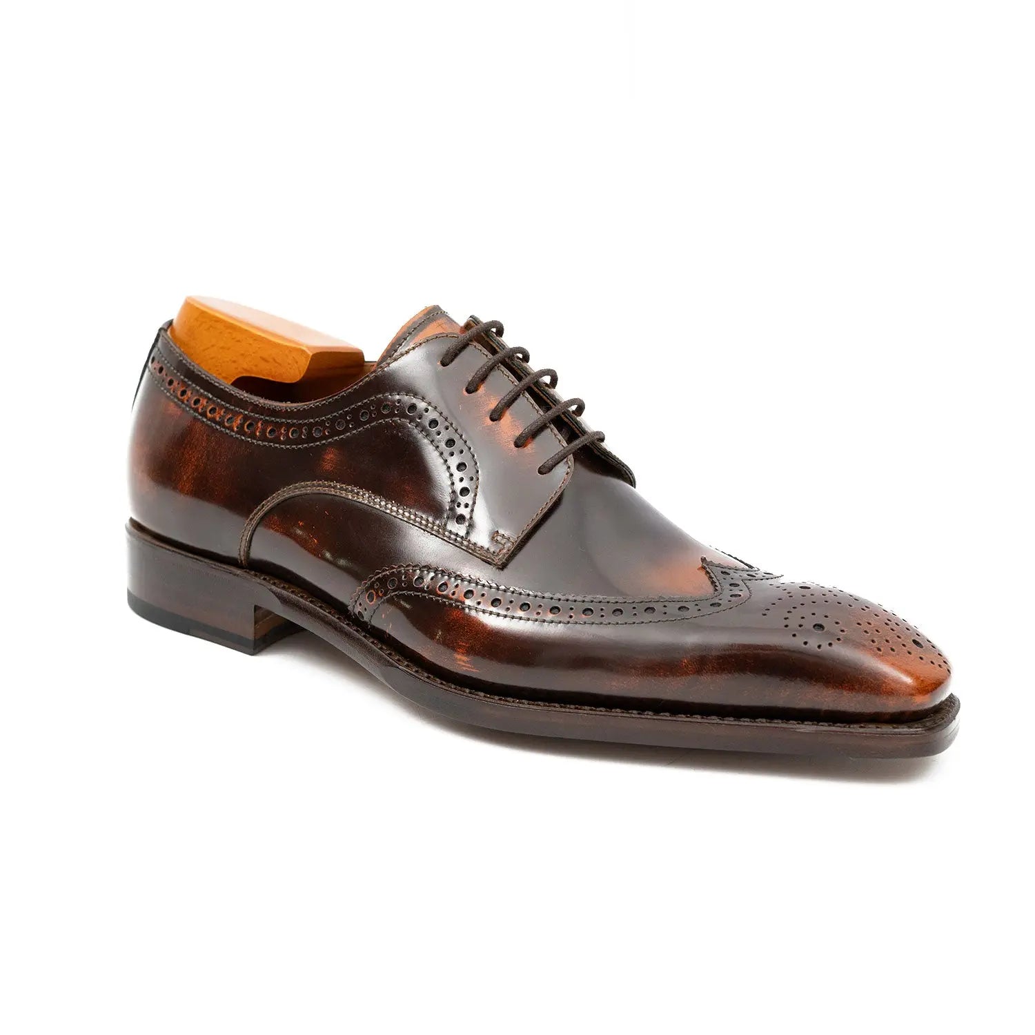 Patent leather goodyear welt dress shoes Brown Divinch